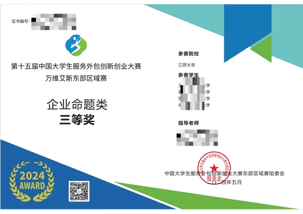 竞赛证书：service-outsourcing-01